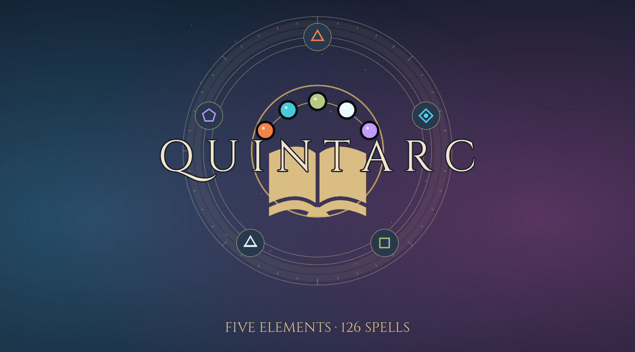 QUINTARC five-element seal and grimoire